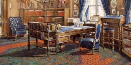 Использование столов для работы стоя – конторок на рубеже 18-19-го веков